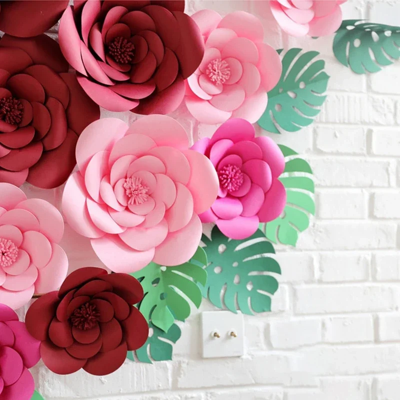 Art Craft Event - DIY造花 大型ペーパーローズフラワー 背景幕 フルキット 結婚式 イベント