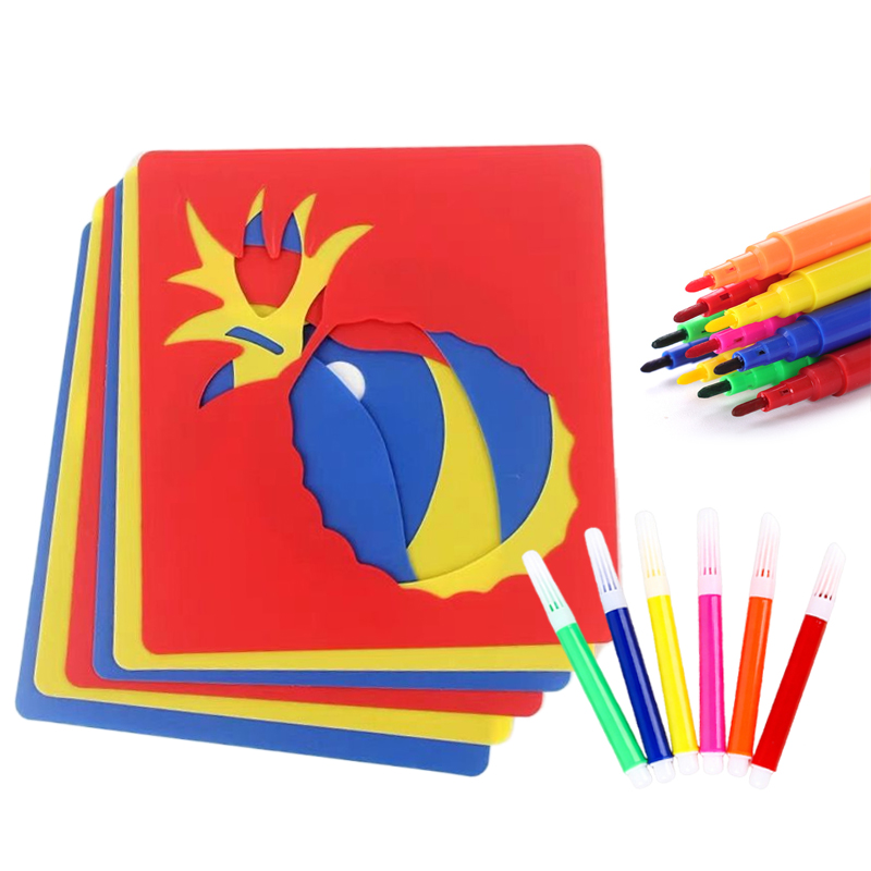 Art Craft Painting - 10/20 個絵画テンプレート描画ステンシル DIY 漫画パターン教育促進用品学生美術工芸材料 TMZ