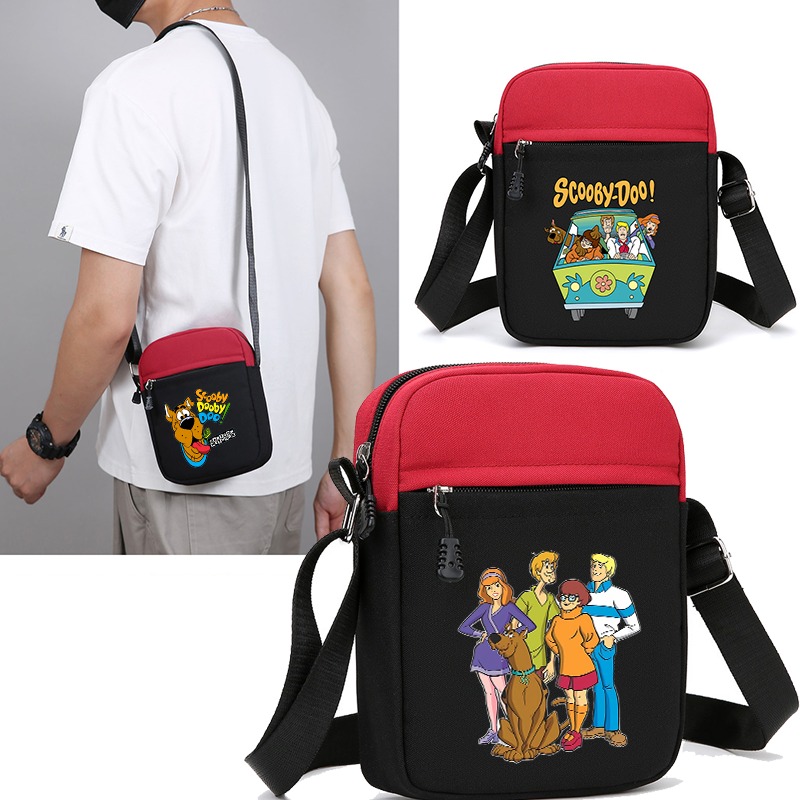 Art Craft Bag - スクービードゥー クロスボディバッグ 女性用 漫画アニメパターンプリントショルダーバッグ ユニセックス アウトドアファッションハンドバッグ