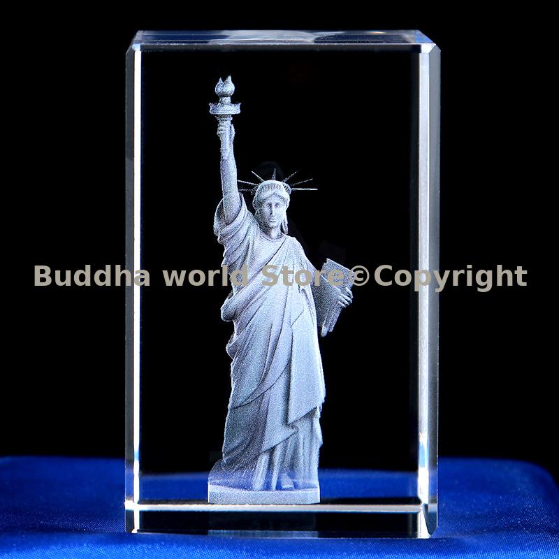 Art And Craft New York - 2026年 良い贈り物 アメリカ 自由の女神像 クリスタル彫刻 トップクラフトオーナメント