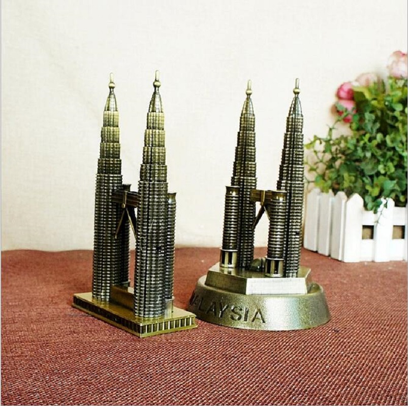 Art And Craft New York - ヴィンテージブロンズメタルクラフトニューヨーク世界貿易センタービルディングモデル罰金観光ツインタワーモデルビジネスギフトのホームインテリア