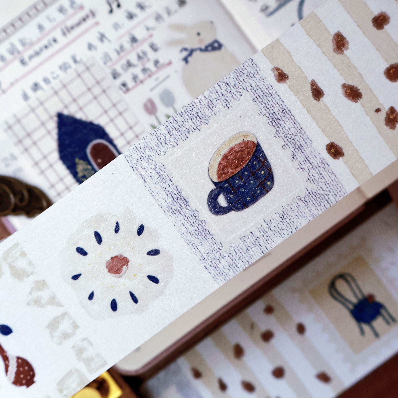 Washi Tape Rolls - YiEr スタジオヴィンテージオールドメロディー和紙 PET テーププランナー DIY カードメイキングスクラップブッキングプラン装飾ステッカー