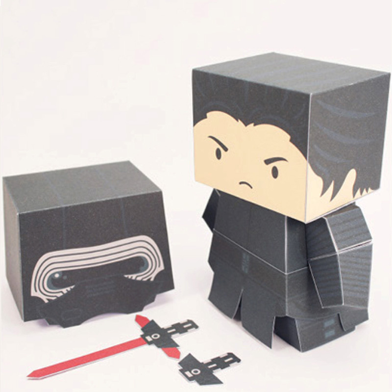 Art Craft With Cardboard - 子供と大人のための紙のミニ3Dキューブ,手作りの紙のフィギュア,魅力的なアート,FC-011