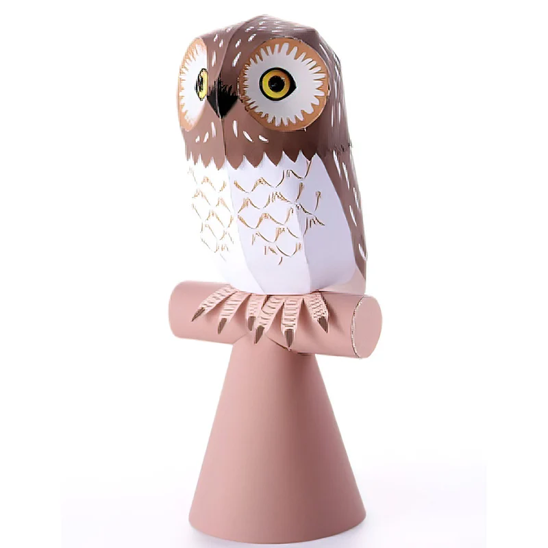 Art Craft With Cardboard - ミニ3D折りたたみ紙モデル,小さなフクロウ,折り紙アート,ペーパークラフト動物フィギュア,子供向け,手作りの大人のおもちゃ,QD-309
