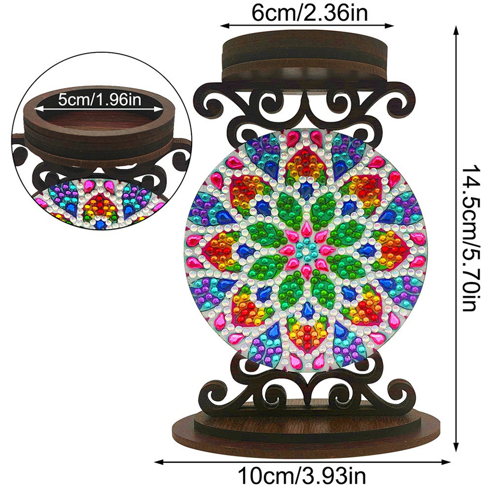 花の形をしたキャンドルホルダー、ハロウィーンのギフト、ダイヤ - Art Craft Kits のレビューと価格
