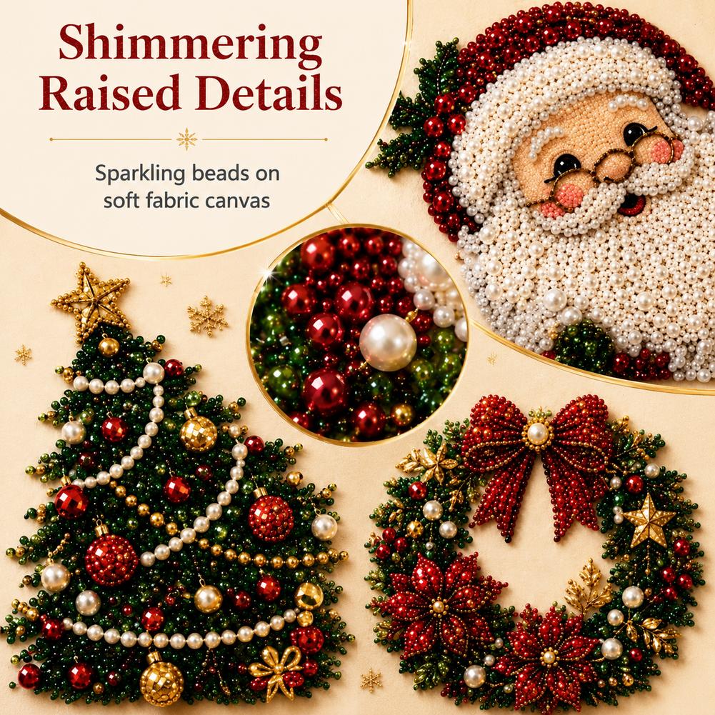 クリスマス サンタクロース パールアート DIYキット 額入 - Art Craft For Kids のレビューと価格