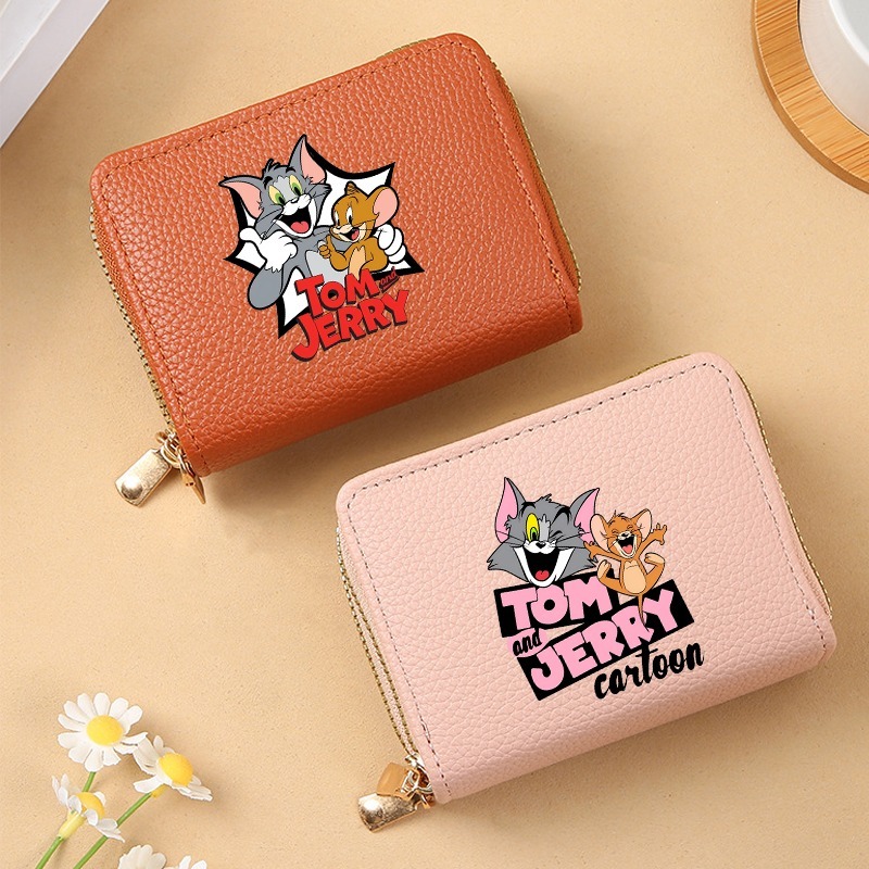 トムとジェリーかわいいカードホルダー財布漫画アニメ柄プリント - Art Craft Bag のレビューと価格