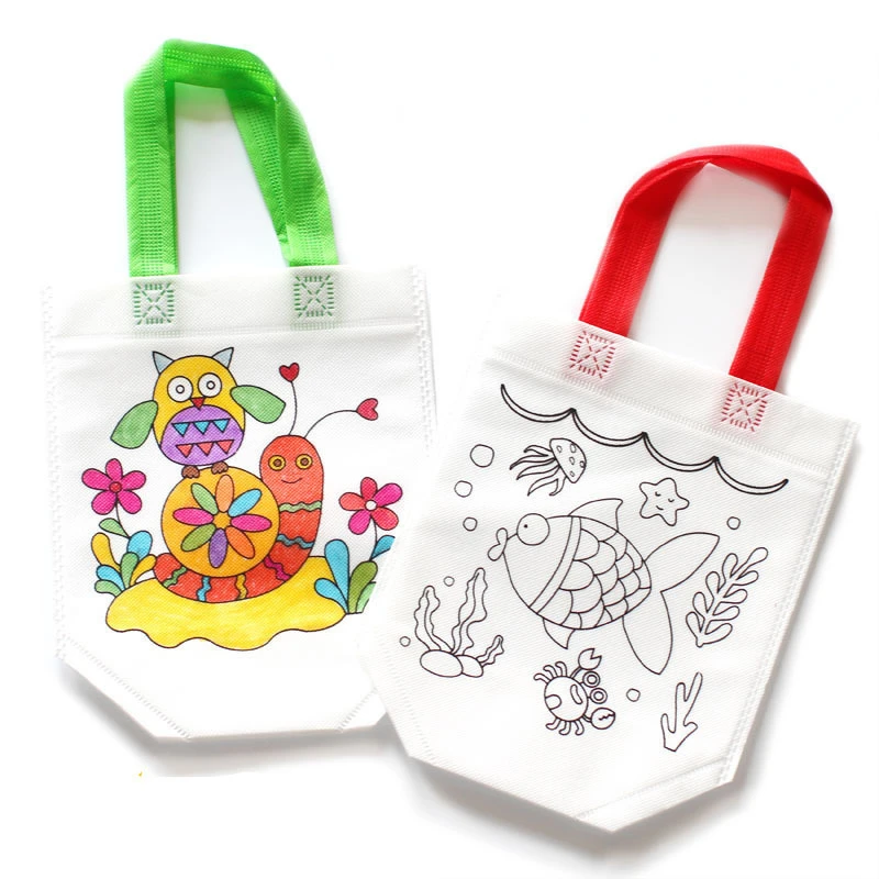 24 個のかわいい漫画の塗り絵バッグ 再利用可能なカーニバル - Art Craft Event のレビューと価格