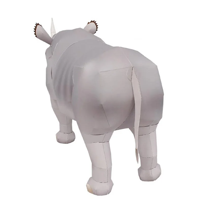 Rhinoceros-ミニ3D紙モデルペーパークラフト、手作 - Art Craft With Cardboard のレビューと価格