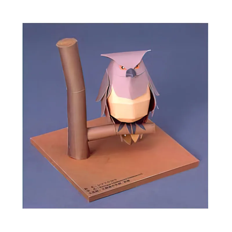ブラキストンの魚フクロウ折り紙アートミニ3D紙モデル、ペーパ - Art Craft With Cardboard のレビューと価格