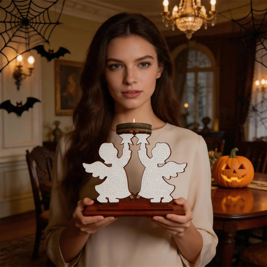 子供向けキャンドルホルダー、ハロウィーンのギフト、ダイヤモン - Art Craft Kits のレビューと価格