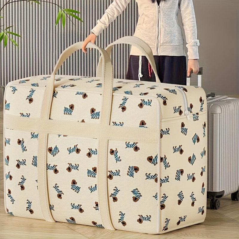 折りたたみ式荷物整理バッグ（かわいい子犬柄）、大容量省スペー - Art Craft Bag のレビューと価格