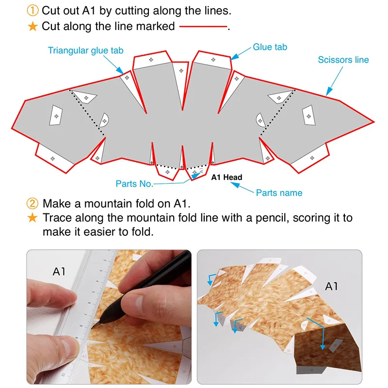 ミニ3Dペーパーモデルペーパークラフト動物、プードル犬、折り - Art Craft With Cardboard のレビューと価格