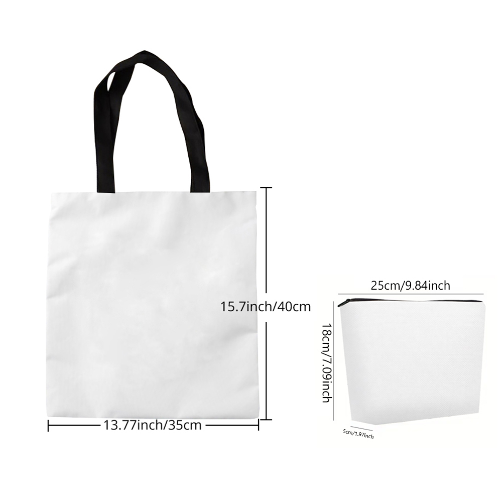 チワワ犬プリントハンドバッグ黒花柄トートバッグと化粧バッグの - Art Craft Bag のレビューと価格