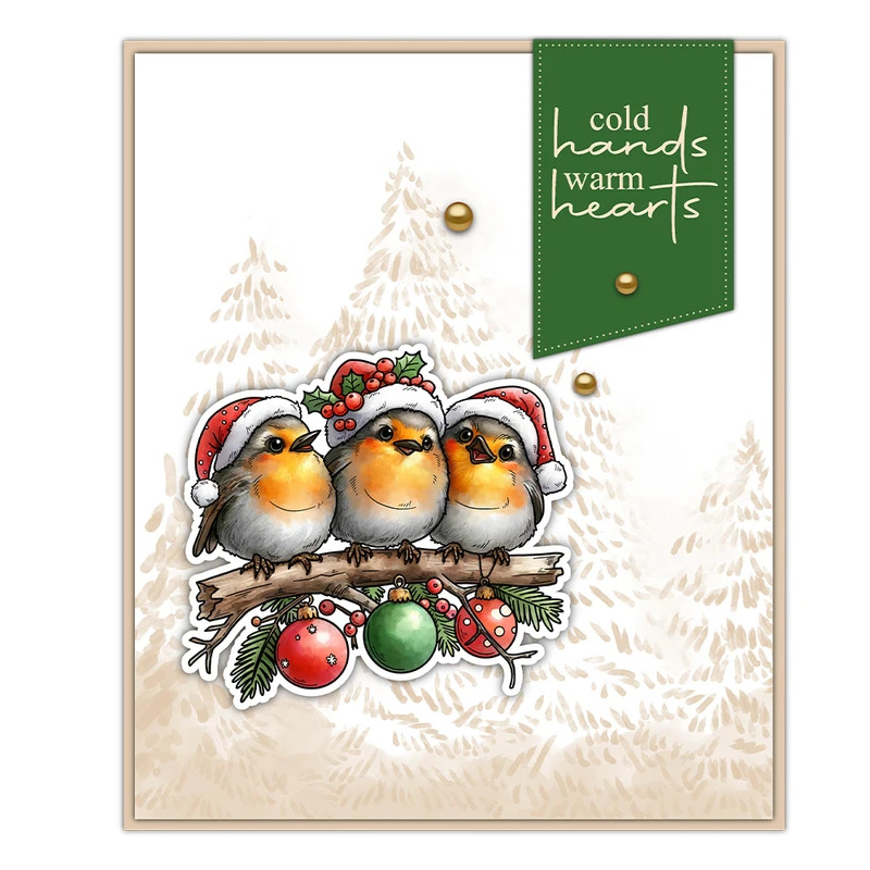 かわいいクリスマス脂肪鳥カッティングダイクリアスタンプ DI - Rubber Stamp Blank のレビューと価格