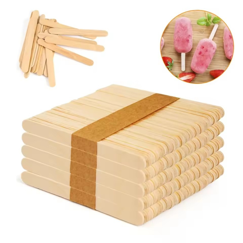100本入りアイスキャンディースティック木製スティックアイス - Art Craft With Ice Cream Stick のレビューと価格