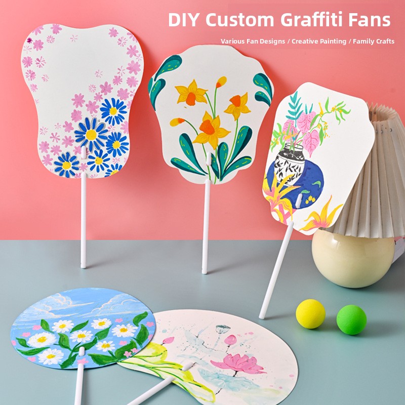DIY 手描き扇子紙 幼稚園児用アートクラフト 親子アクティ - Art Craft For Kindergarten のレビューと価格