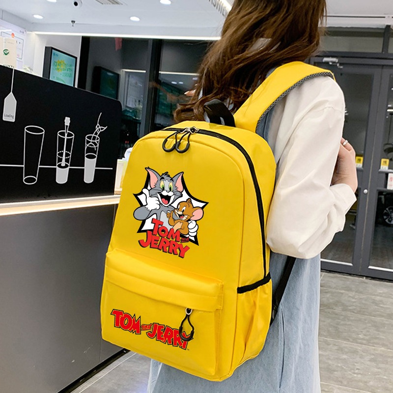 トムとジェリー学生スクールバッグ漫画アニメパターンプリントバ - Art Craft Bag のレビューと価格