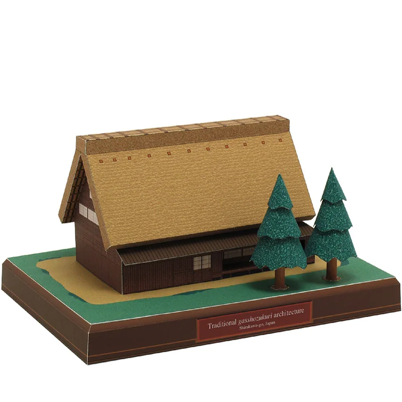 日本のカッテージガスショーズクリミニ3Dペーパーモデルハウス - Art Craft With Cardboard のレビューと価格
