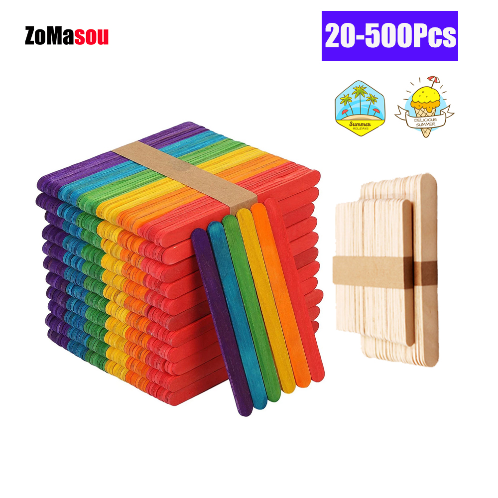 20/100/500 個アイスクリームアイスキャンデースティ - Art Craft With Ice Cream Stick のレビューと価格