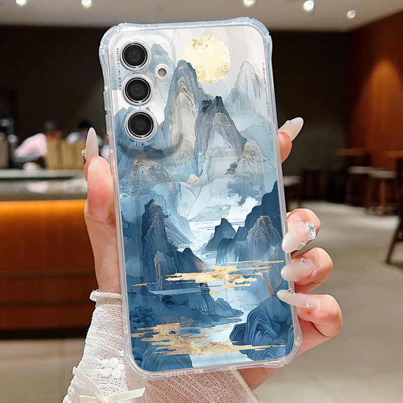 山岳風景柄スマホケース Samsung Galaxy S25 - Art Craft Bag のレビューと価格