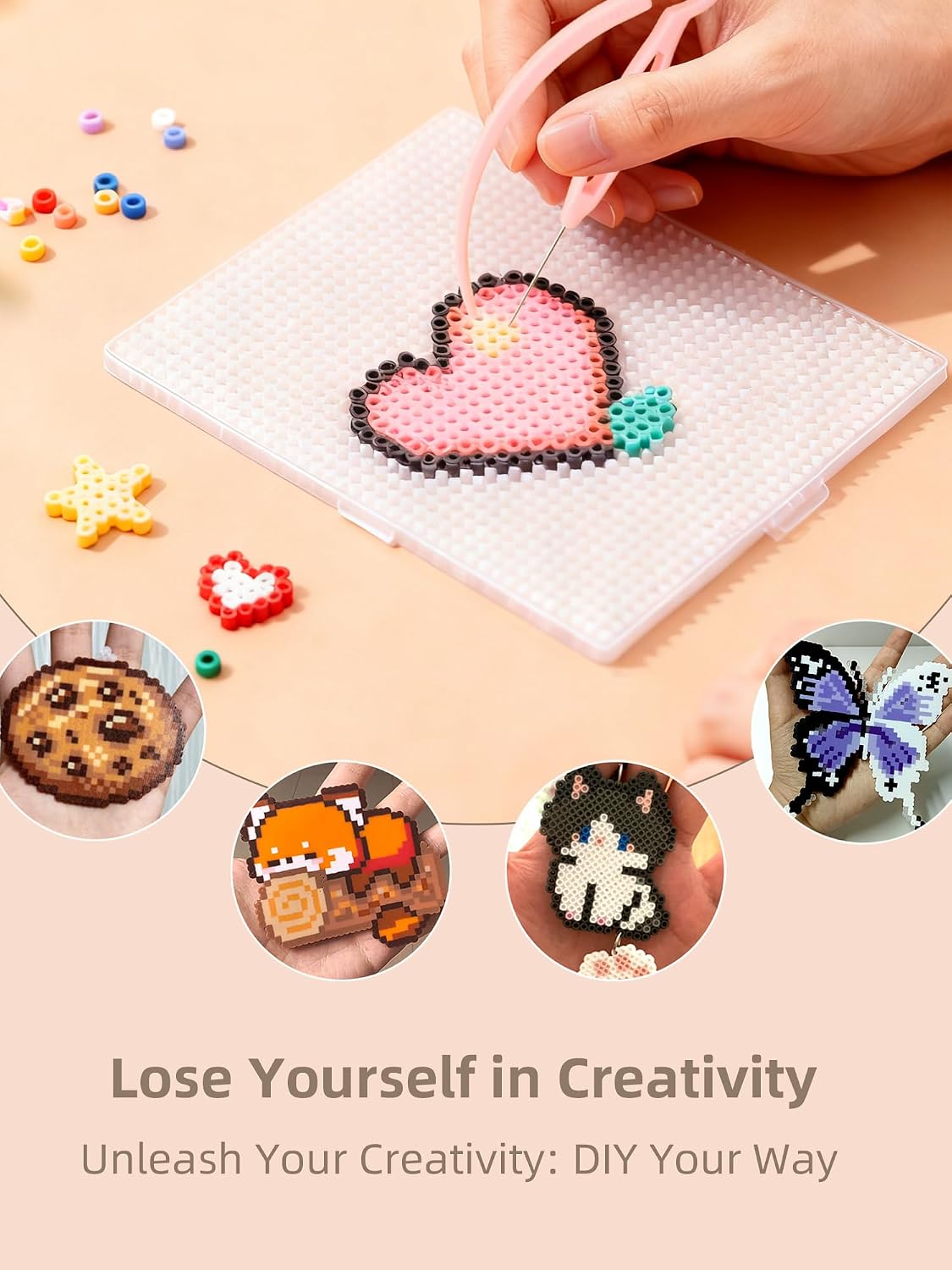 ヒューズビーズキット - 簡単DIY - 96色 53000 - Art Craft Kits のレビューと価格